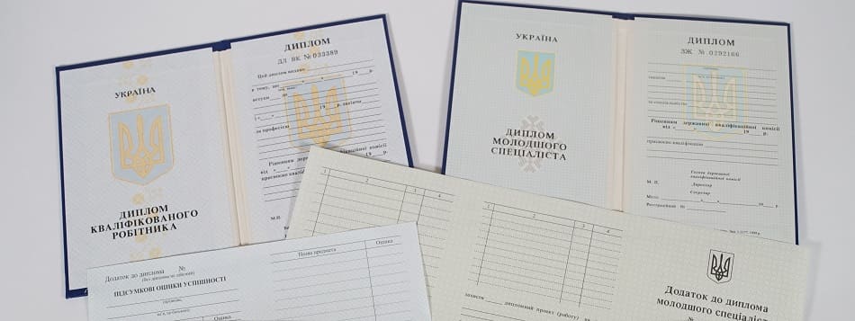 Пример диплома училища или лицея